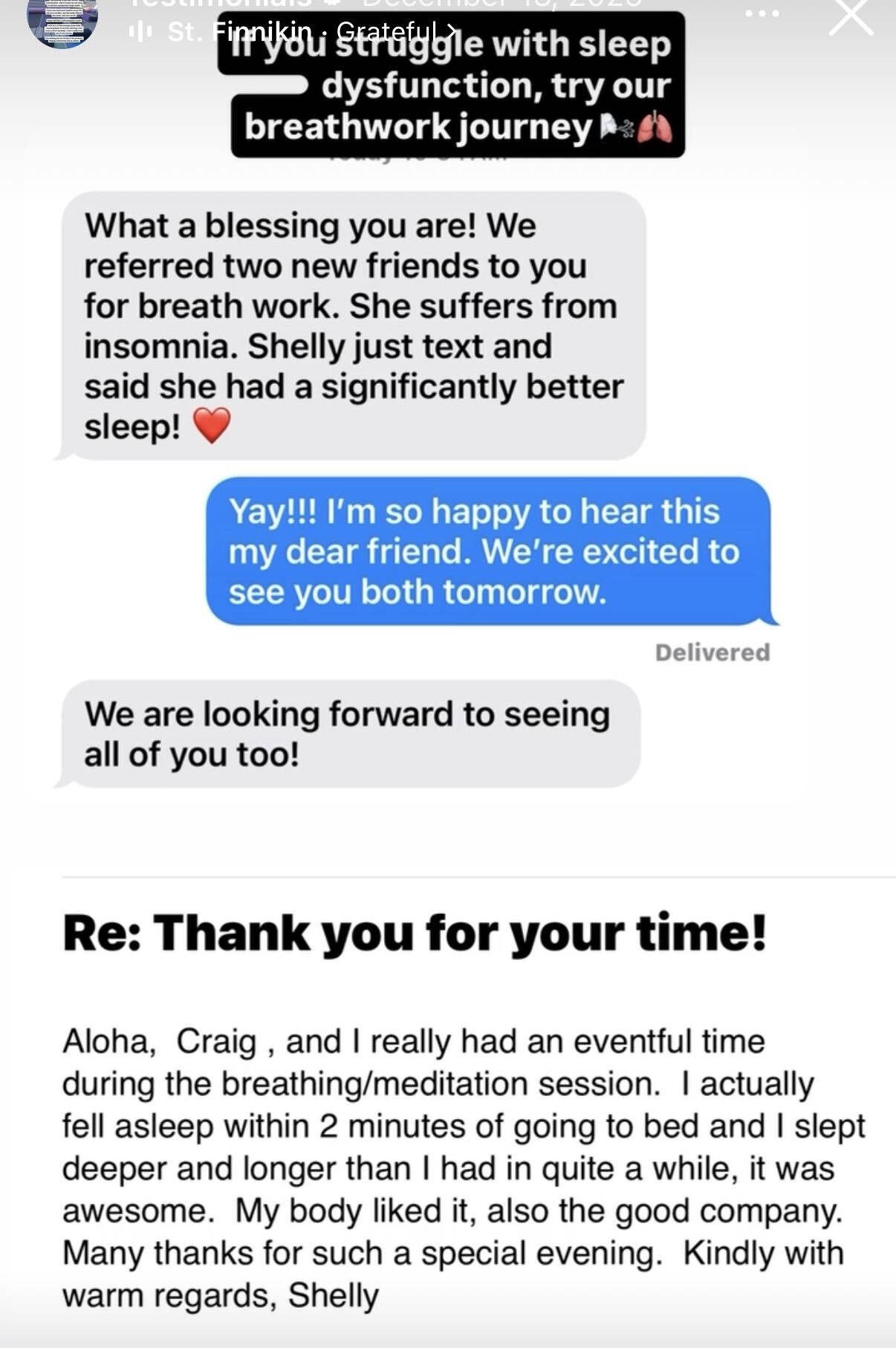 A message from the Breath of Life community